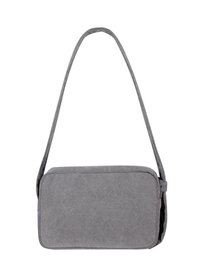 Washed Denim Cross Bag (Grey)