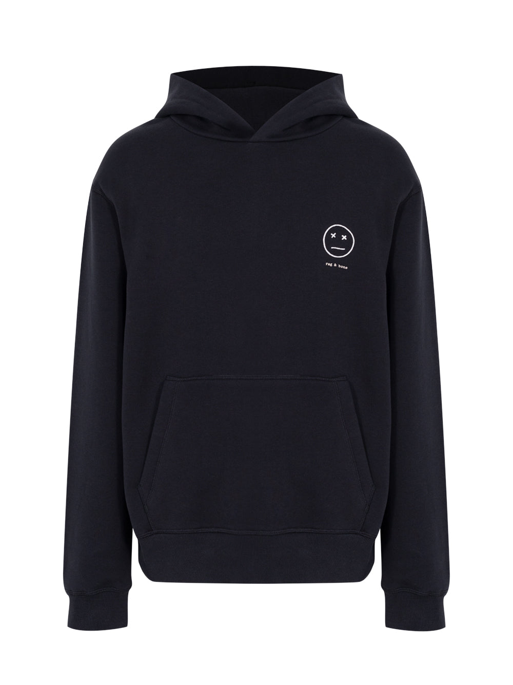 Sour Face Embroidered Hoodie (Black)