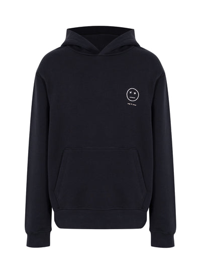 Sour Face Embroidered Hoodie (Black)