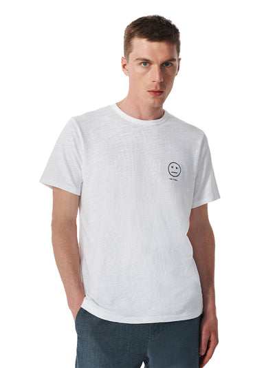 Sour Face Embroidered Tee (White)