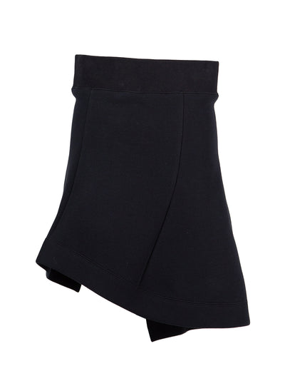 Sponge Sweat Mini Skirt (Black)