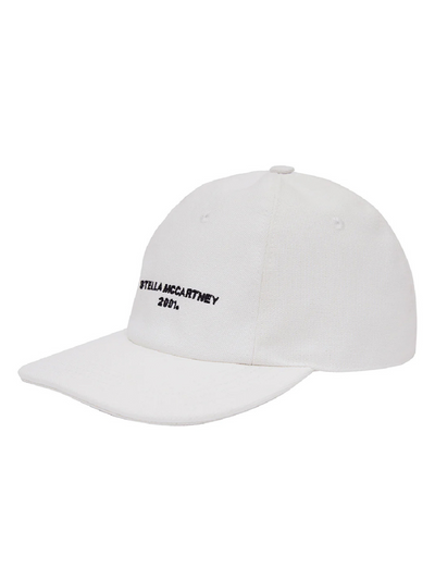 Stella-Mc-Cartney-Embroidered-Logo-Baseball-Cap-White-1