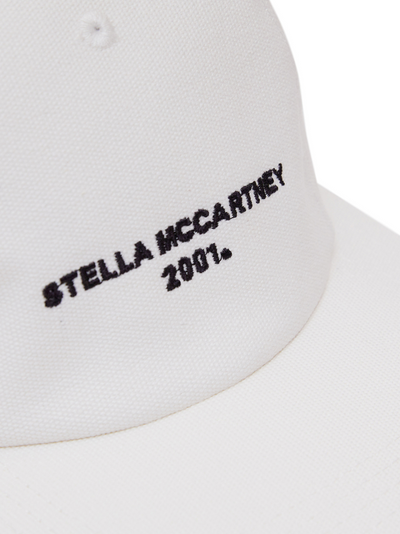 Stella-Mc-Cartney-Embroidered-Logo-Baseball-Cap-White-4