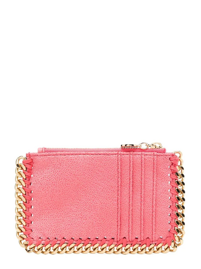 Stella-McCartney-Falabella-Card-Case-with-Gold-Color-Chain-Pink-2