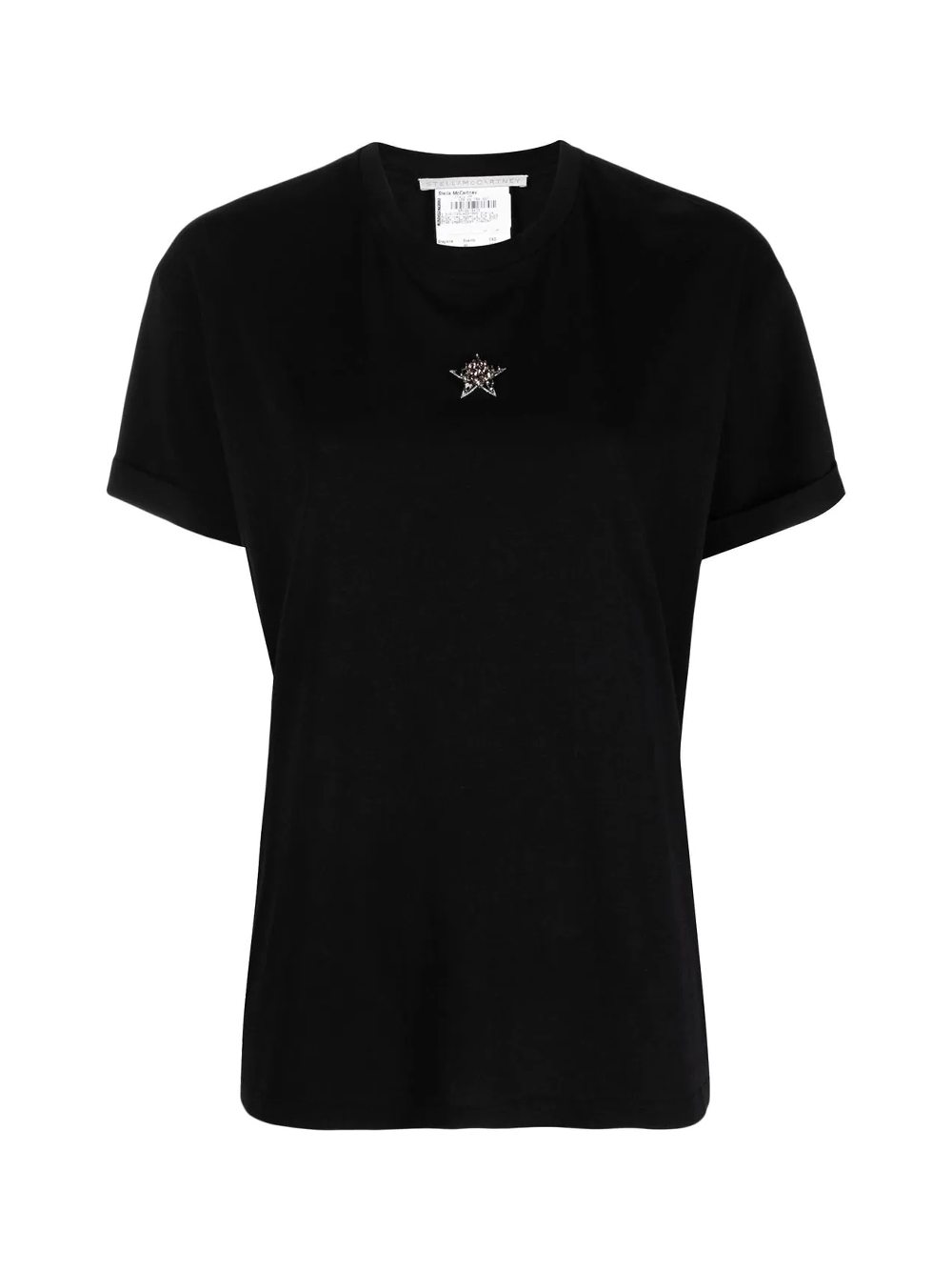 Crystal Mini Star Embroider T-Shirt (Black)