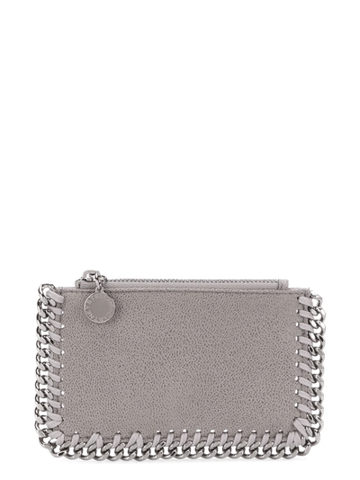 Falabella Card Case (Light Grey)