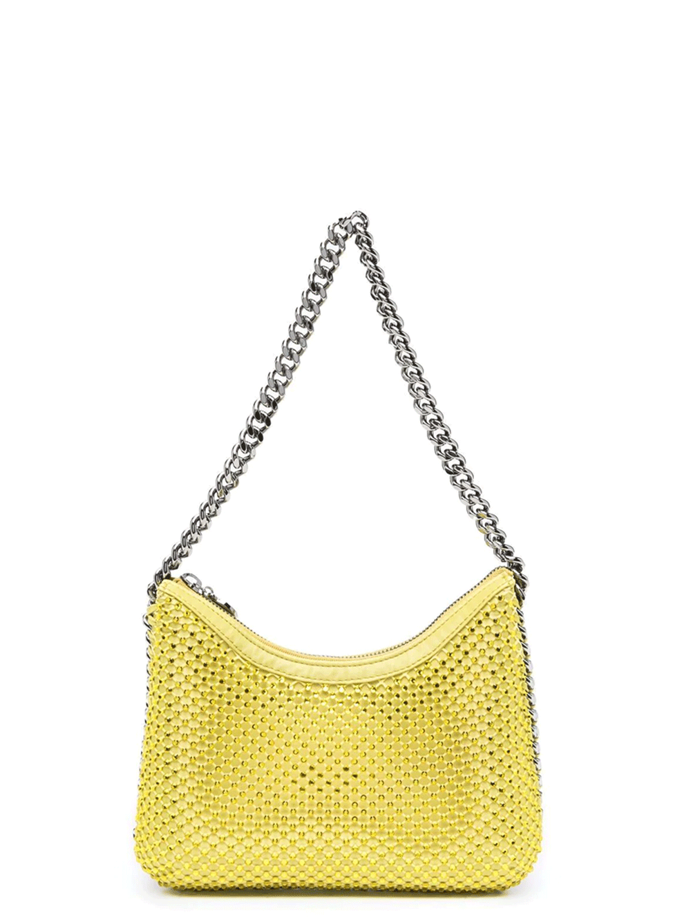 Stella McCartney Falabella Crystal Mesh Mini Tote Bag Oxide Yellow 1