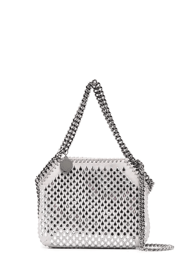 Stella McCartney Falabella Crystal Mesh Mini Tote Bag Silver 1