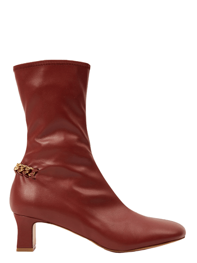 Falabella Stretch Ankle Boots (Red)