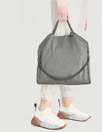 Stella McCartney Falabella Three Chain Tote Bag Grey 3