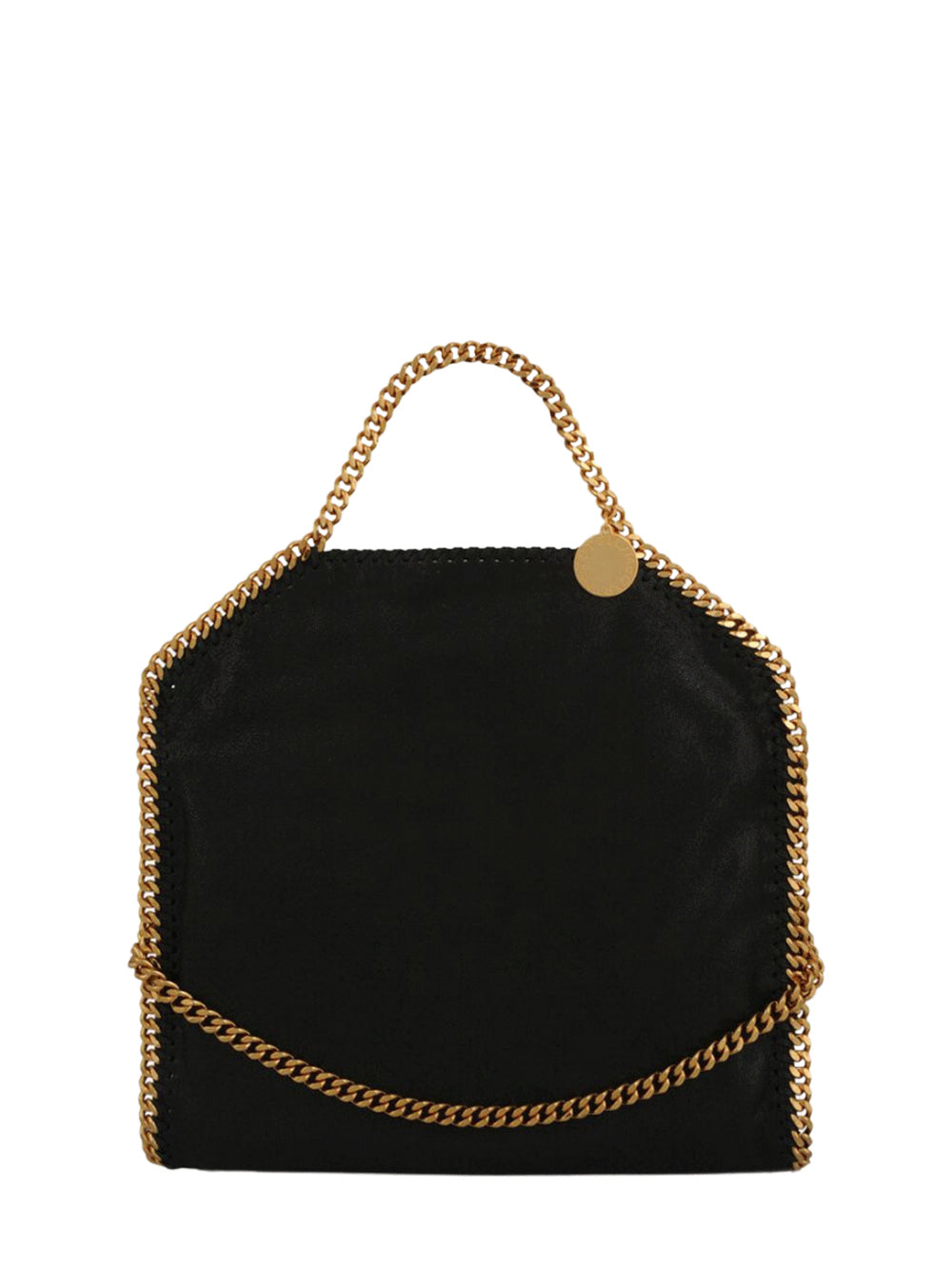 StellaMcCartneyFalabellaThreeChainToteBagwithGoldColorChainBlack1