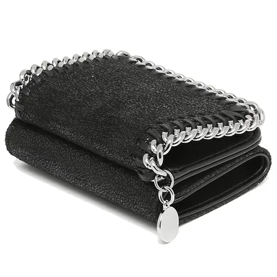 Falabella Trifold Mini Wallet (Black)