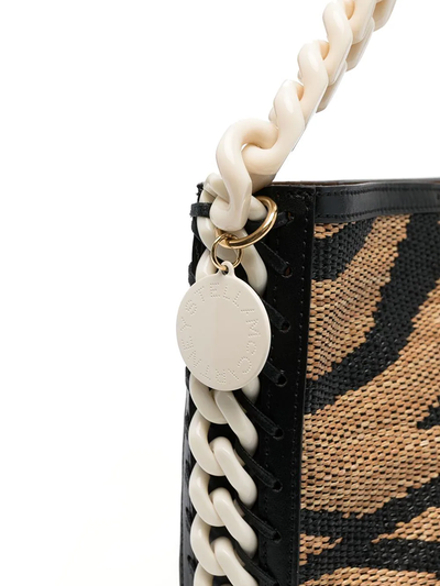 Frayme Raffia Bucket Bag (Tiger)