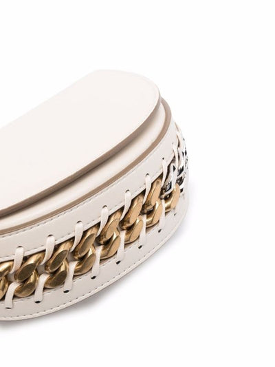 Frayme Small Flap Shoulder Bag (White)