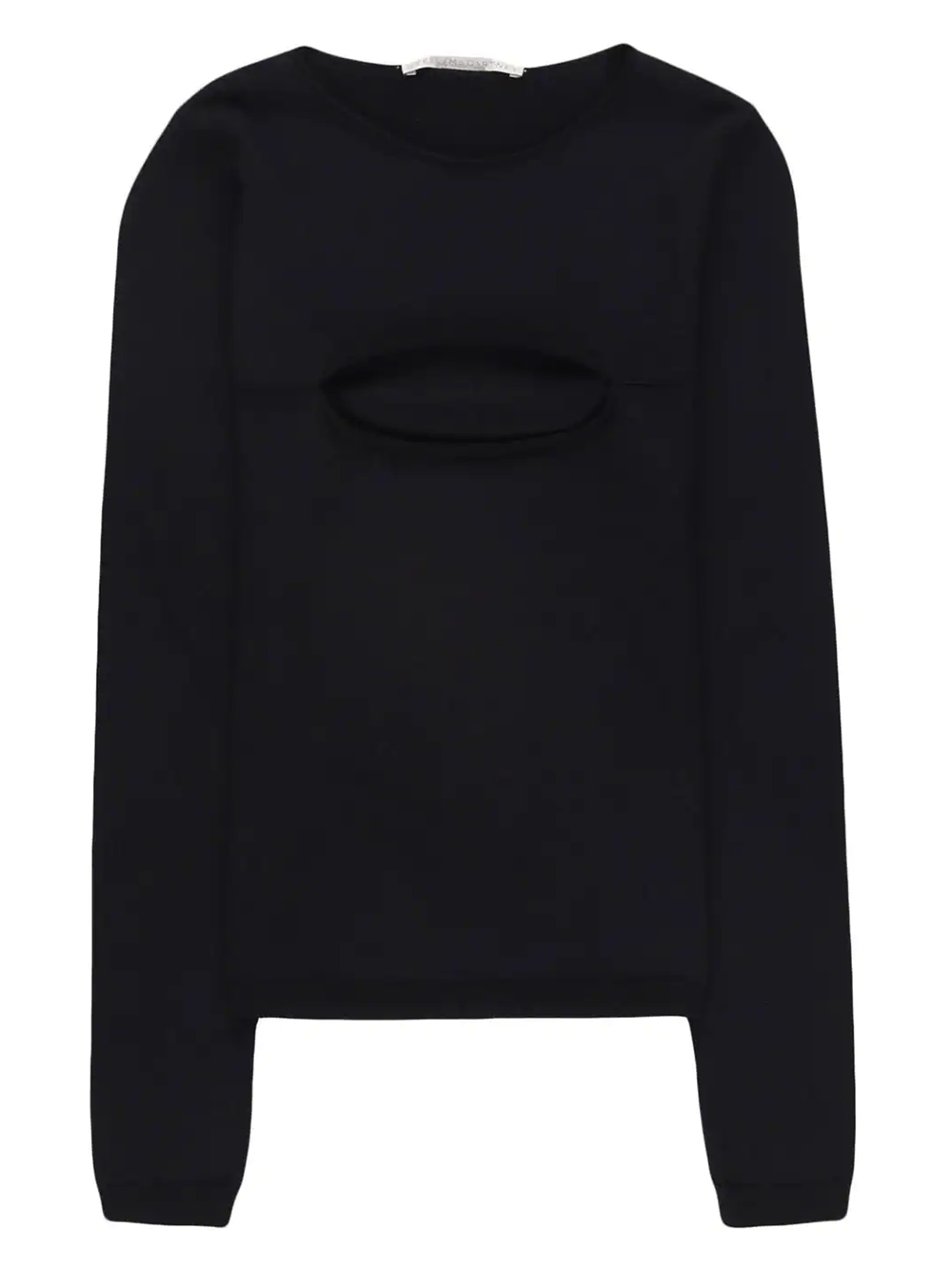 'Levels of Transparency' Knit Top (Black)