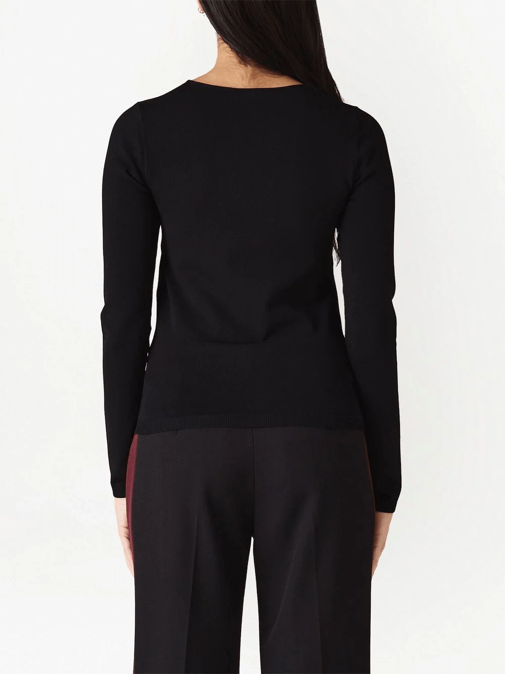 'Levels of Transparency' Knit Top (Black)