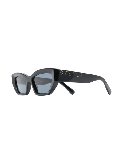 Logo Cat-Eye Sunglasses (Black)