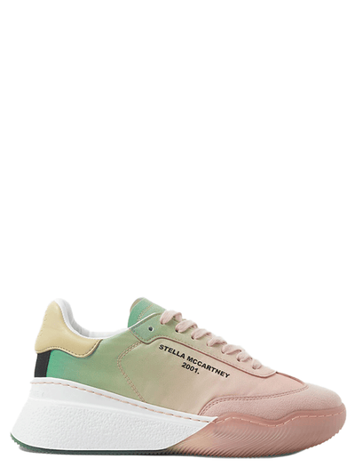 Loop Ombre Lace-Up Sneakers (Green/Pink)