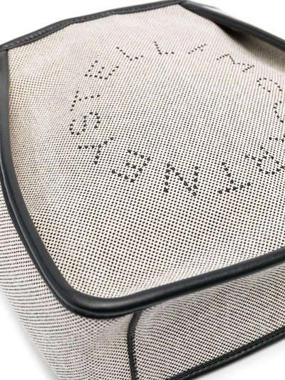 Stella Logo Cotton Canvas Shoulder Bag (Grey)