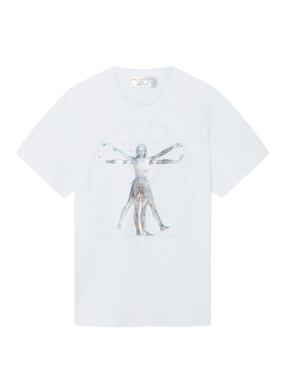 Vitruvian Woman Oversized Organic Cotton T-Shirt (Pure White)