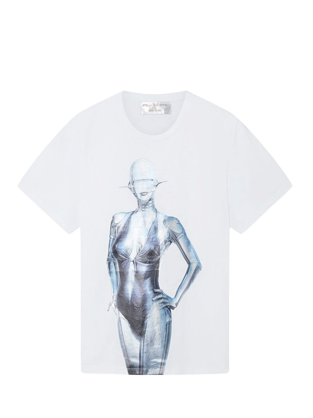 Sexy Robot Oversized Organic Cotton T-Shirt (Pure White)