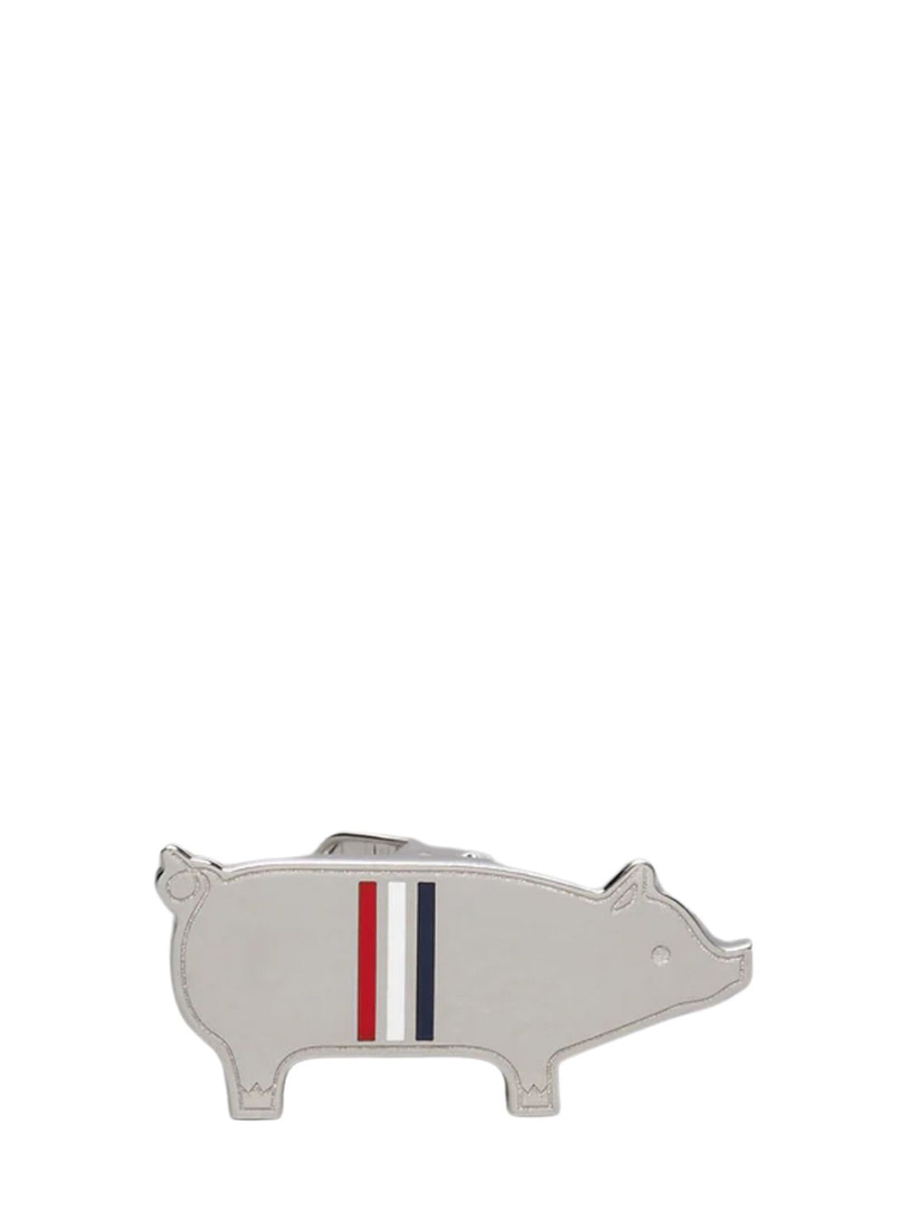 Sterling Silver Pig Tie Bar (Silver)