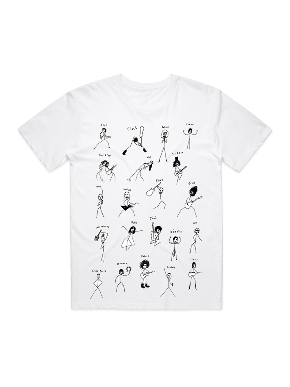 Stickman Rock T-Shirt (White)