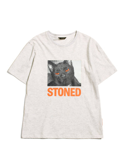 Stoned (Basic-Tee) (Grey Melange)