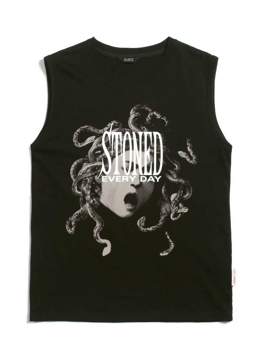 Stoned (Sleeveless Tee) (Black)