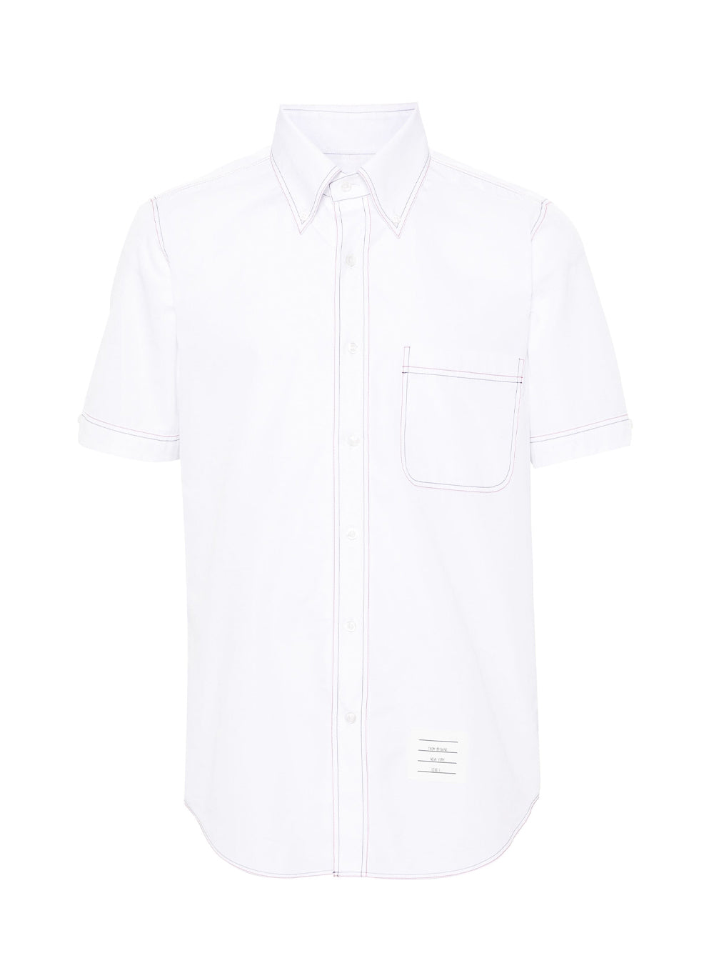 Straight Fit Button Down Shirt (White)