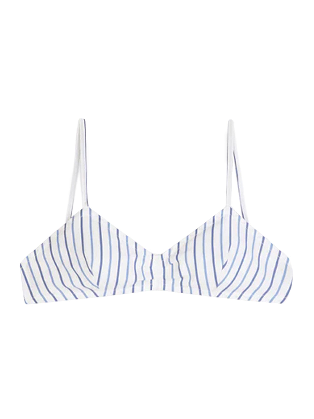 Striped Bra Top (Light Blue)