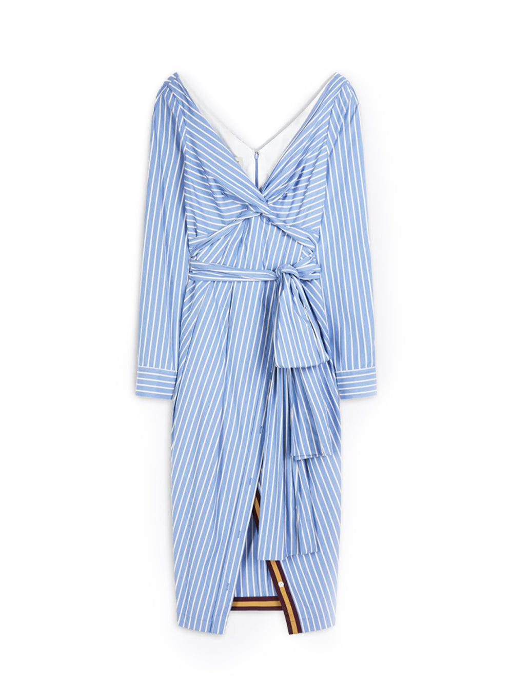 Striped Midi Dress (Light Blue)