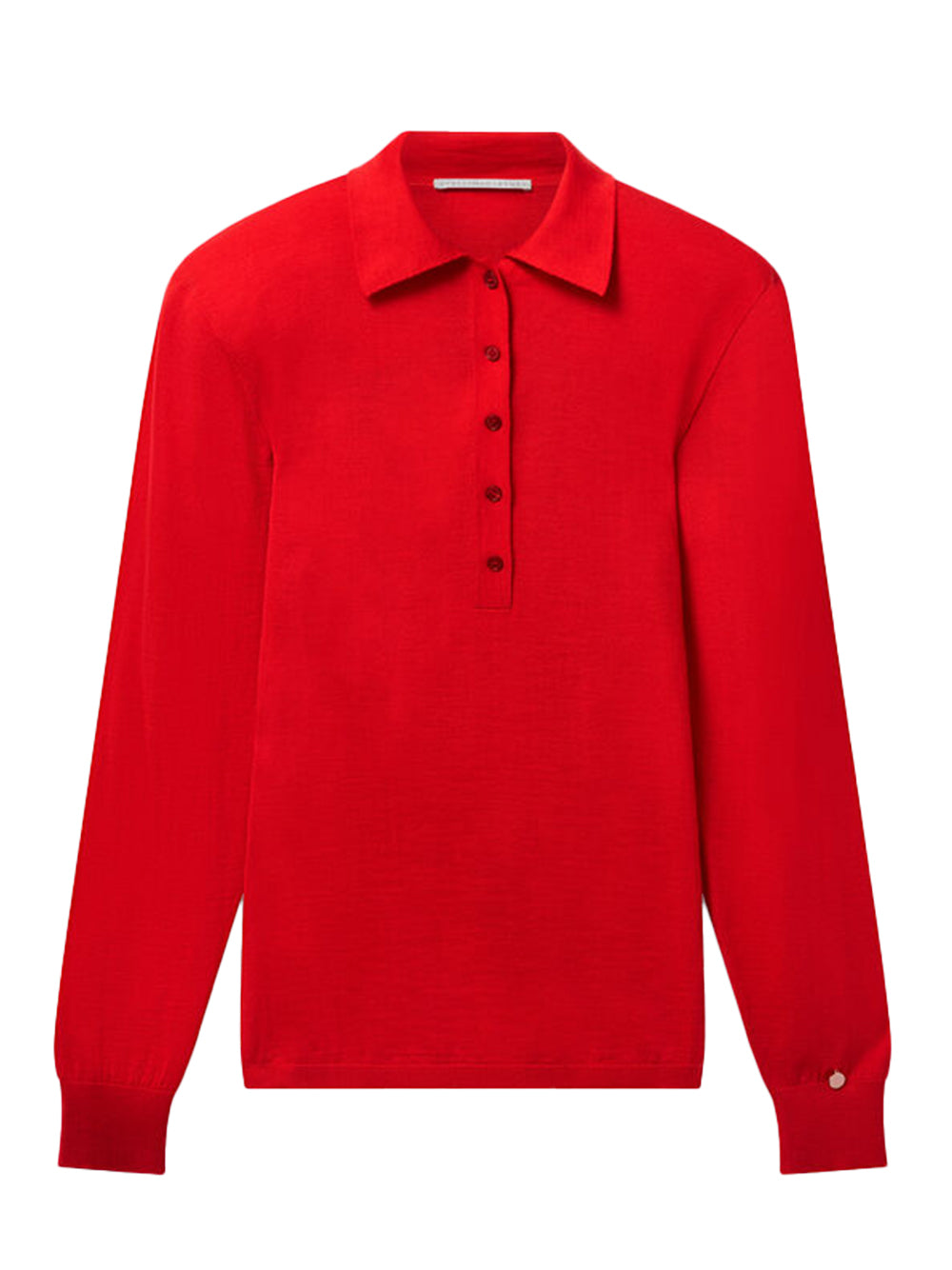 Strong Shoulder Polo Shirt (Lipstick Red)