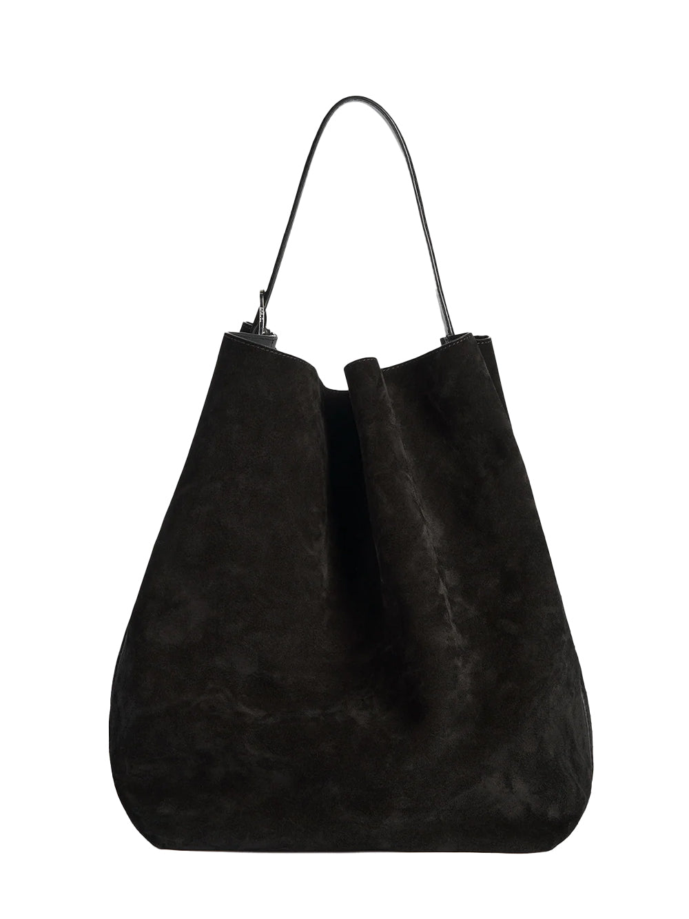 Suede Belted Tote (Espresso)