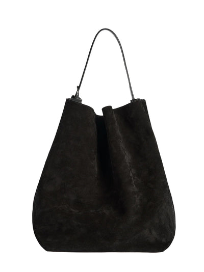 Suede Belted Tote (Espresso)