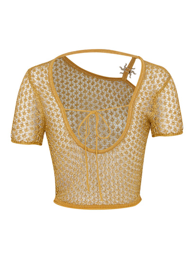 Sun Dial Knit Top (Ochre)