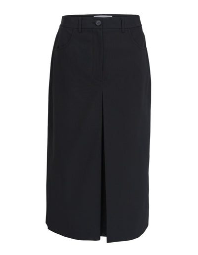 Sustainable-Polyester-Wool-Taffeta-Skirt-Black-01