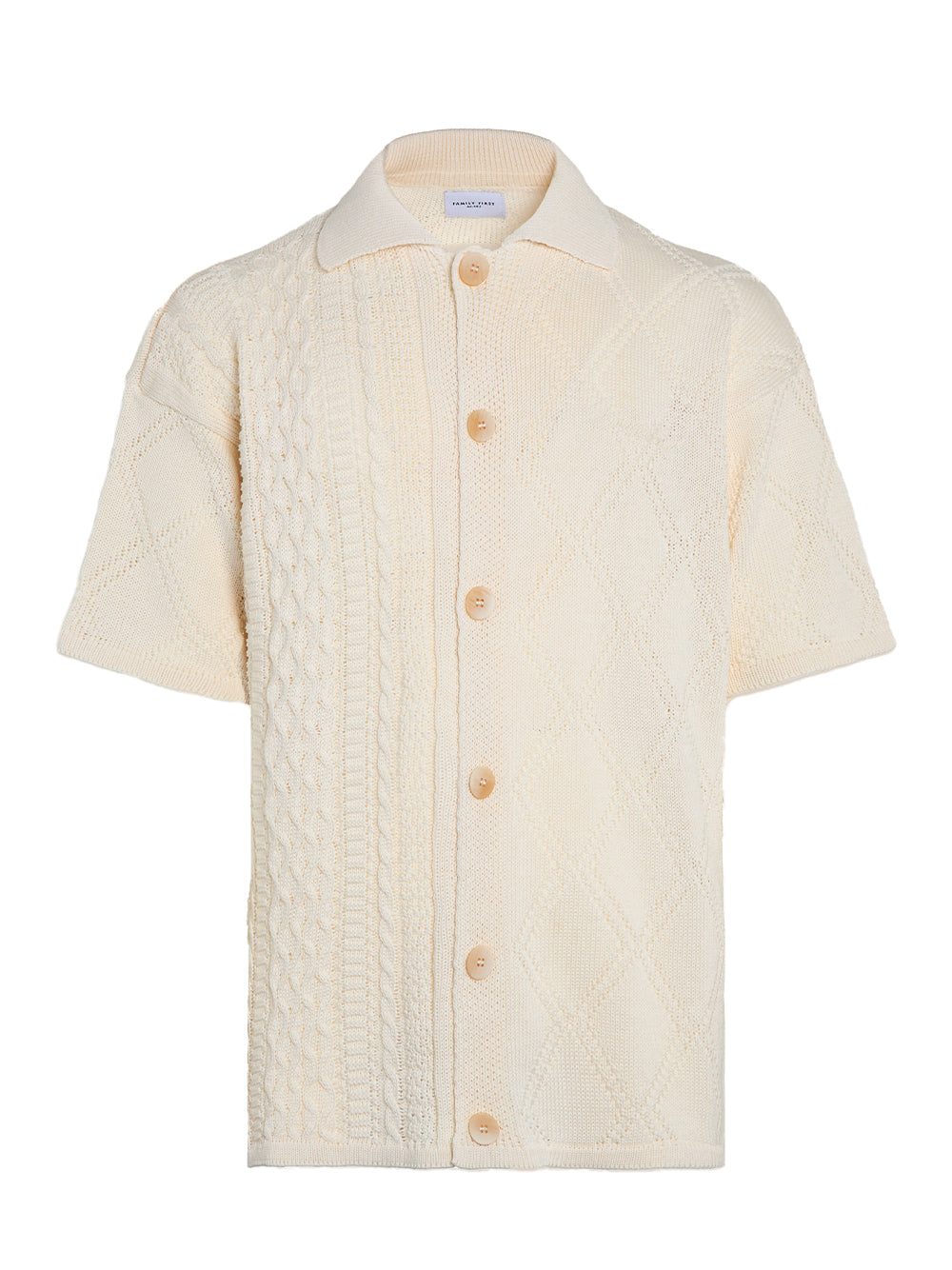 Sweater Shirt Braided (White)