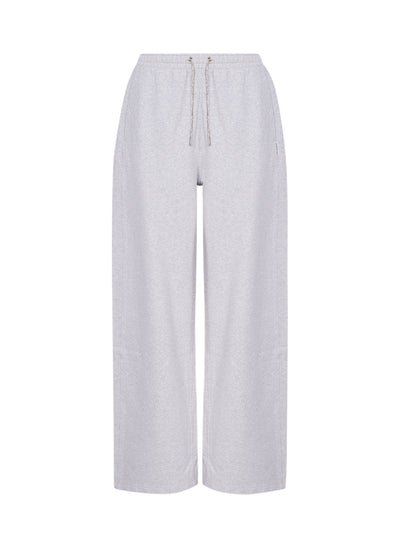 Sweatpant in Cotton Terry with Crystal Hotfix Drawcord (Light Heather Grey)
