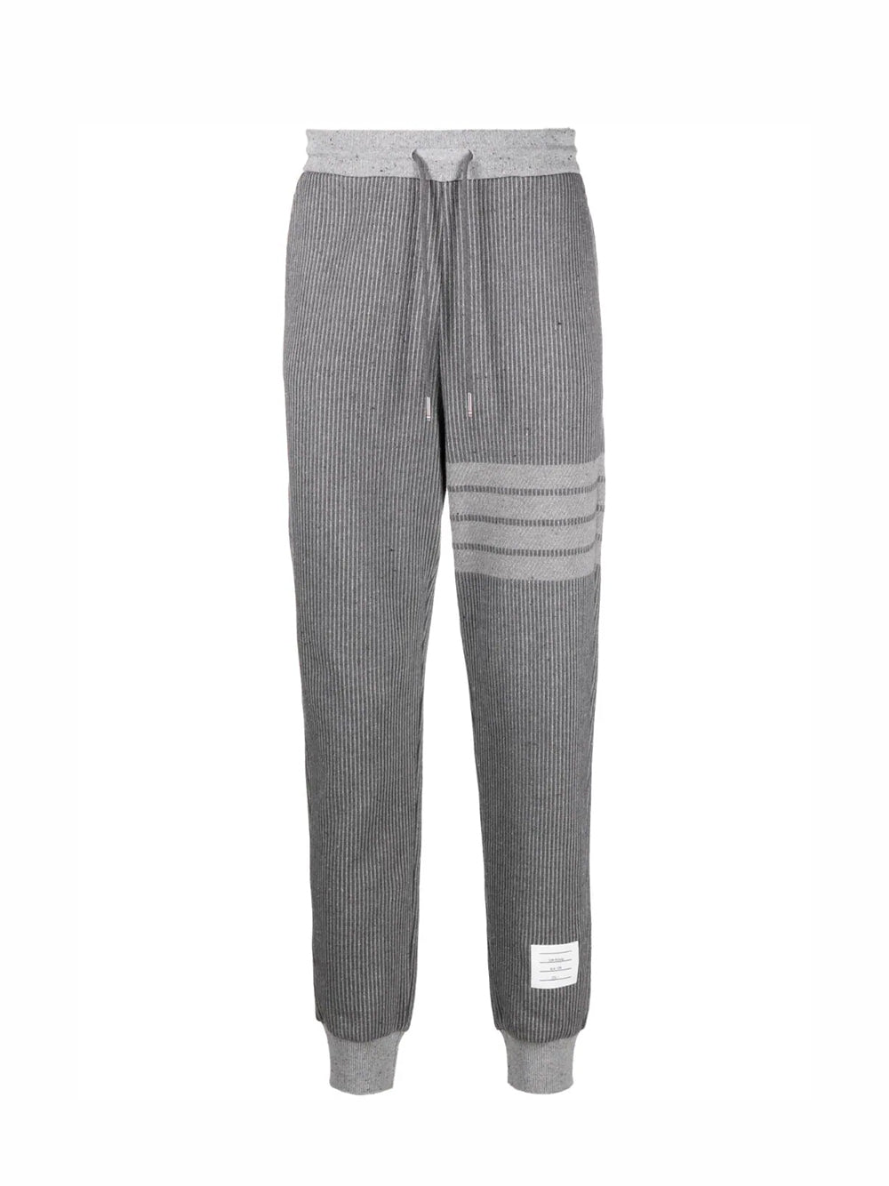 Sweatpants In Silk Flecked Loopback W/ Eng 4 Bar (Medium Grey)
