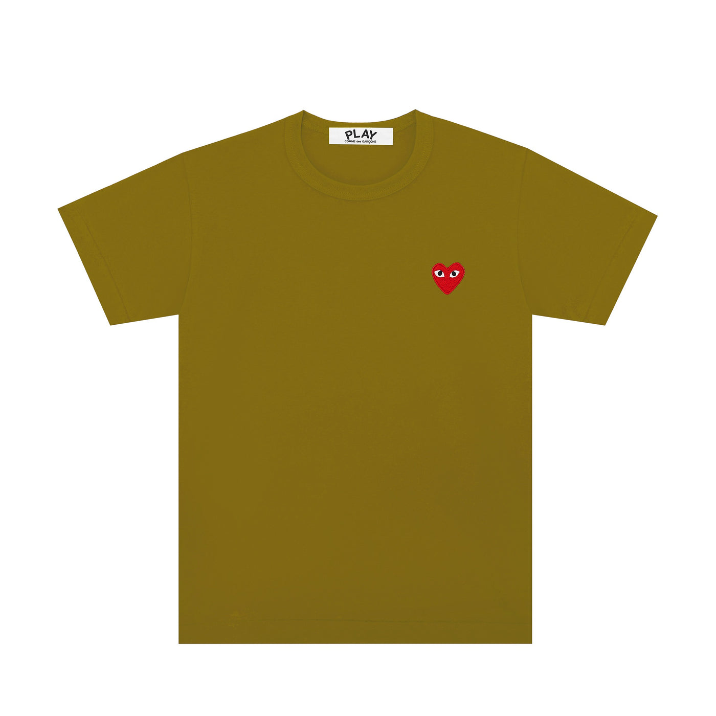 Tee With Red Heart Women (Olive)