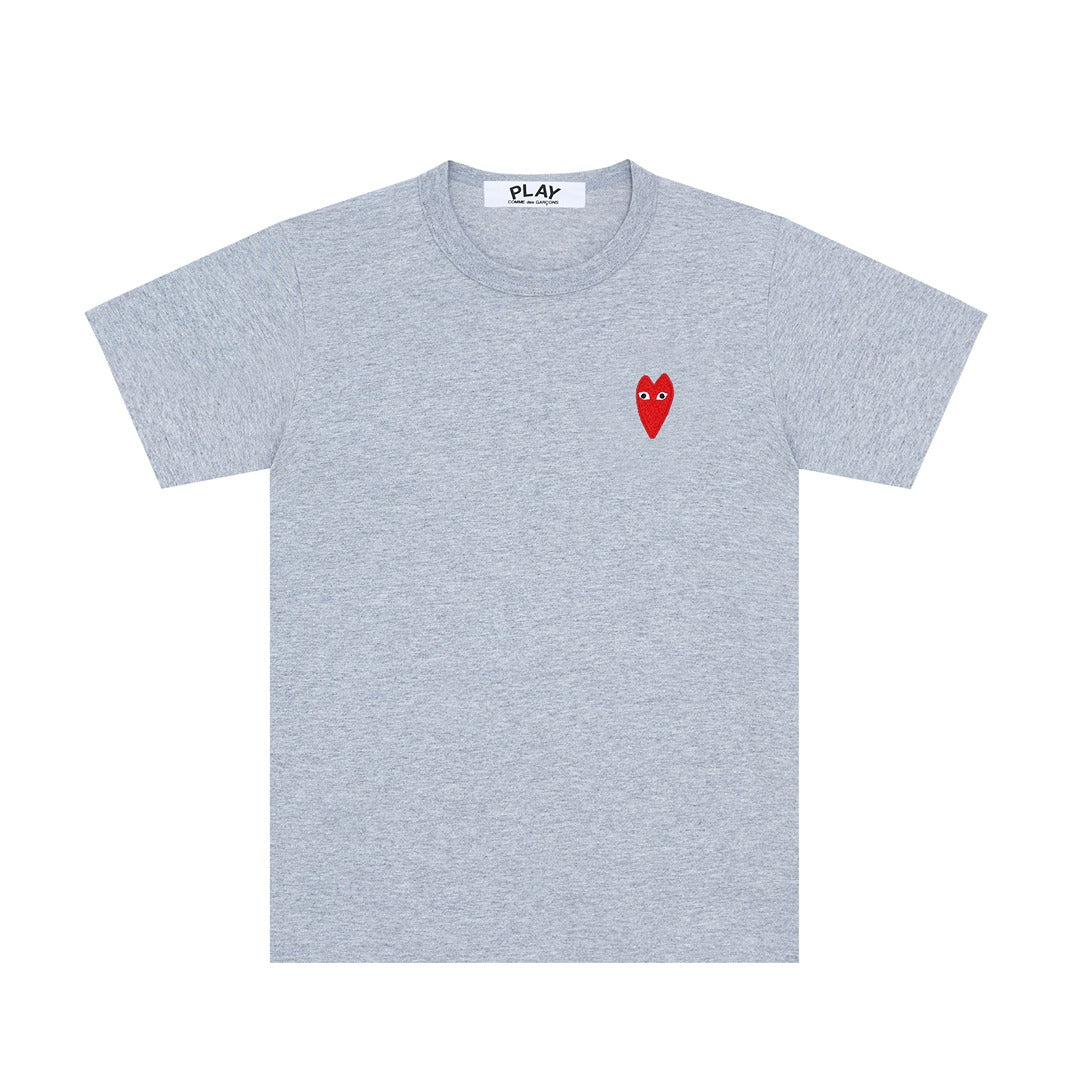 Tee With Red Heart Women (Grey)