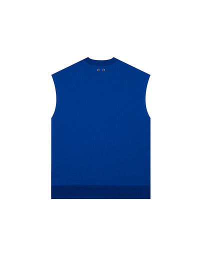 I See The Lights Crew-Neck Rolled Sleeveless T- Shirt (Blue Quartz)