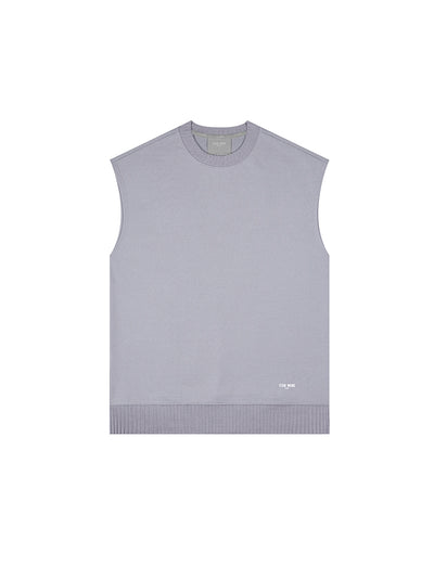 I See The Lights Crew-Neck Rolled Sleeveless T- Shirt (Ultimate Grey)