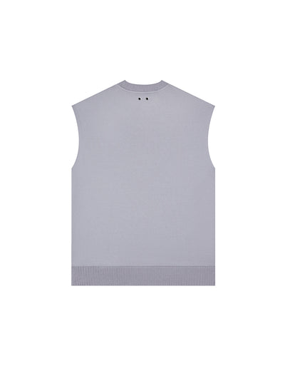 I See The Lights Crew-Neck Rolled Sleeveless T- Shirt (Ultimate Grey)