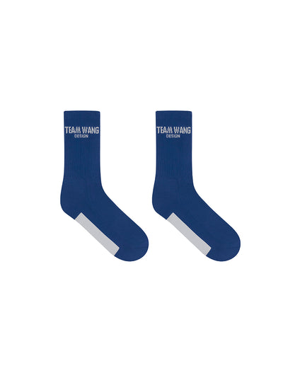 I See The Lights Logoed Crew Socks (Blue Quartz)