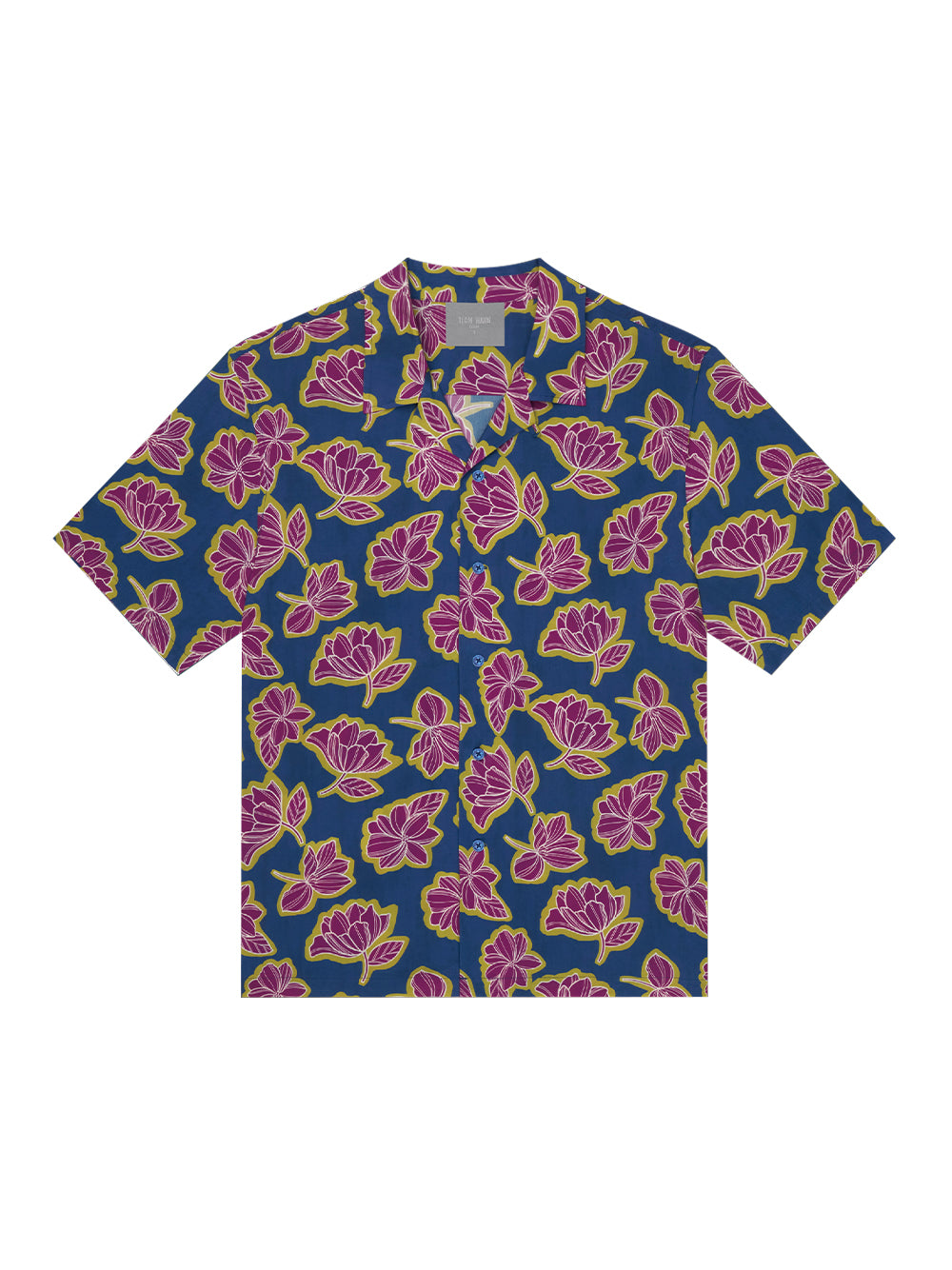 I See The Lights Hawaiian Short Sleeve Printed Shirt (Print Wild Aster)