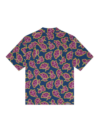 I See The Lights Hawaiian Short Sleeve Printed Shirt (Print Wild Aster)
