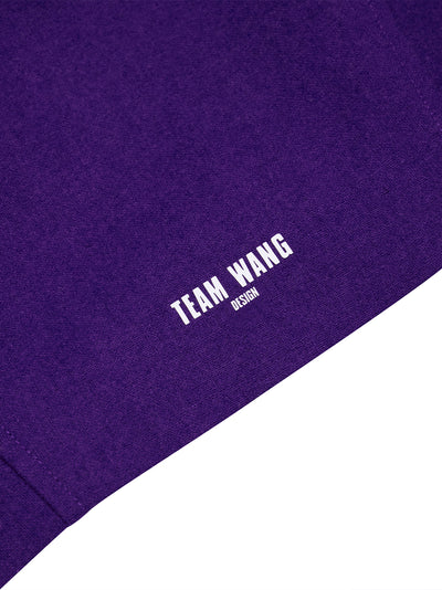 TEAM WANG design x CHUANG ASIA Zip-Up Cropped Baseball Jacket (Purple)