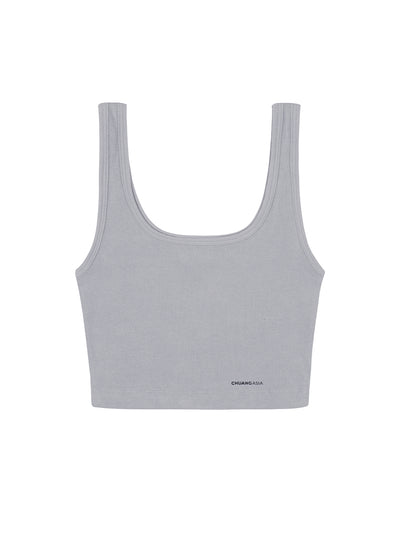 TEAM WANG design x CHUANG ASIA Cropped Tank Top (Grey)